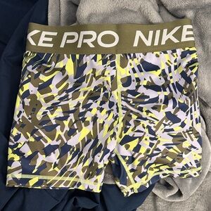 Nike Kids Camo Shorts - Yellow, Blue, Olive
